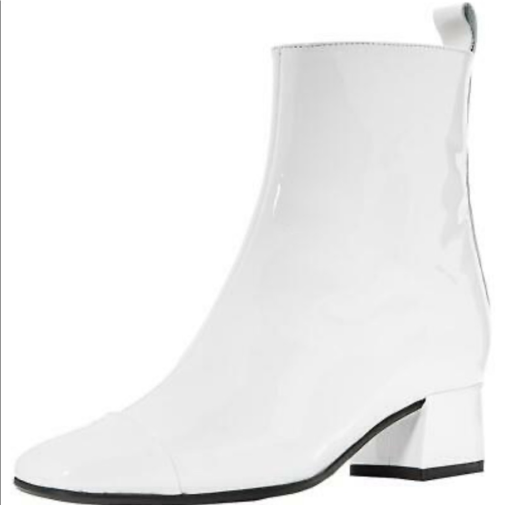 Carel Women’s Estime Patent White Leather Boots